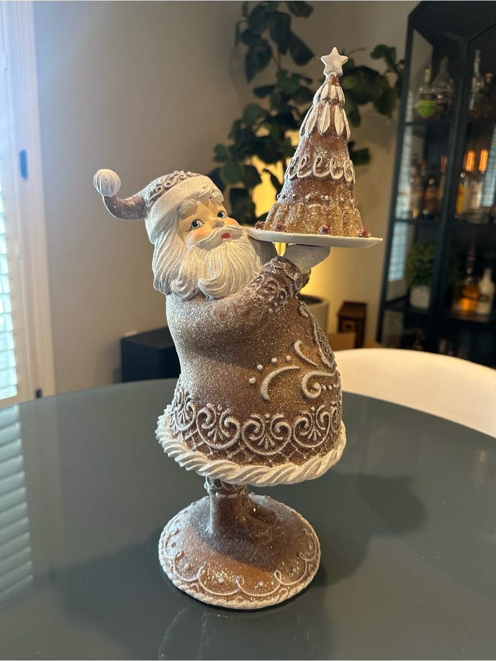 Gingerbread Lace Mr Claus Baking Figure Christmas Valerie Parr Hill Collectible